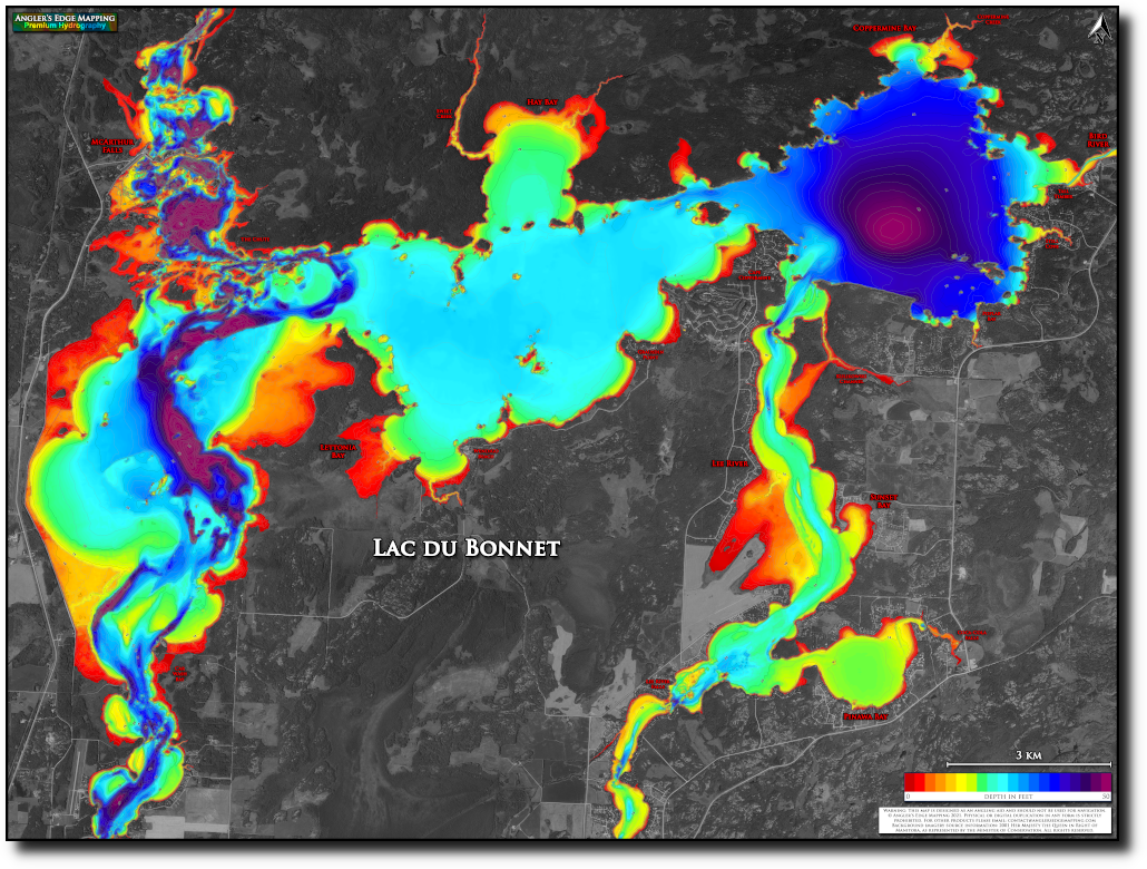 Lac du Bonnet Print map preview
