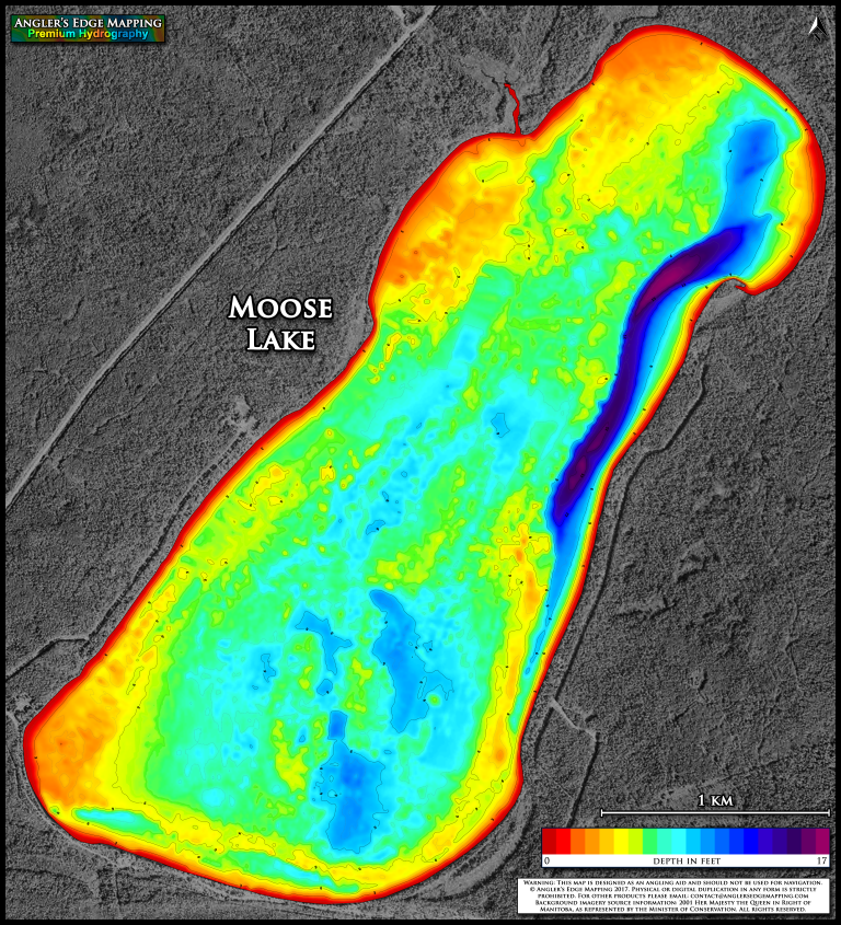 Moose Lake Print Map Angler S Edge Mapping   MooseLake20by22smallpreview 